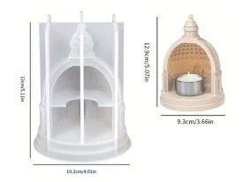 Molde silicona portavela palacio europeo
